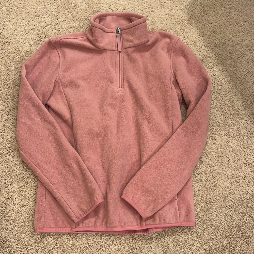 Amazon Essentials girls quarter zip fleece jacket